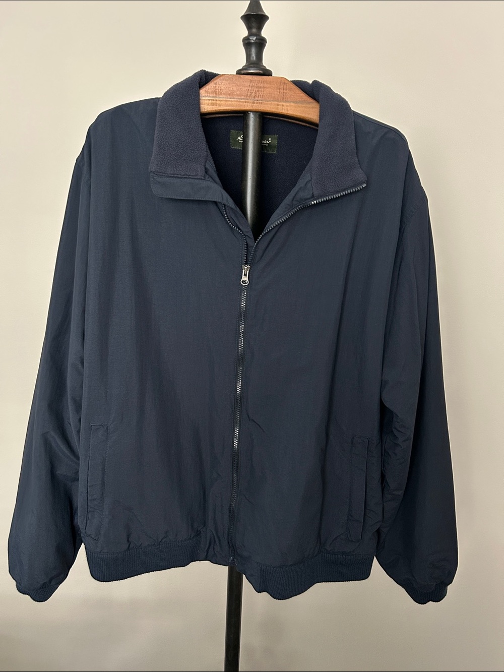 Eddie Bauer Navy Full-Zip Performance Jacket
